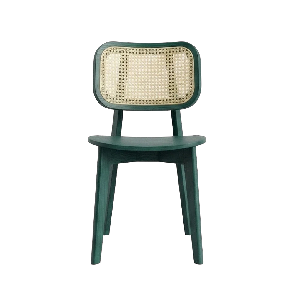 Cane dining chair