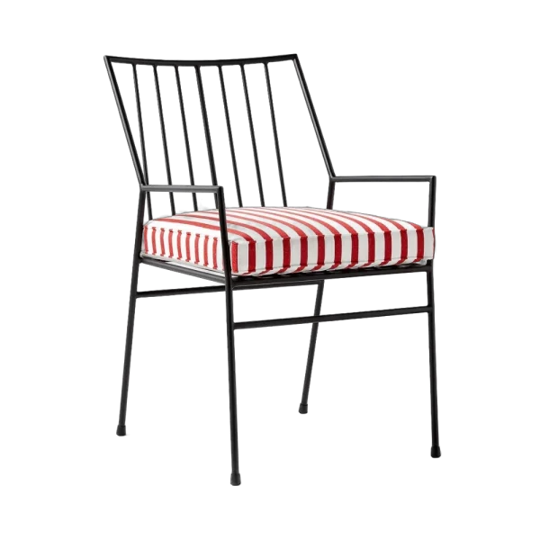 Modern Metal Armrest Chair